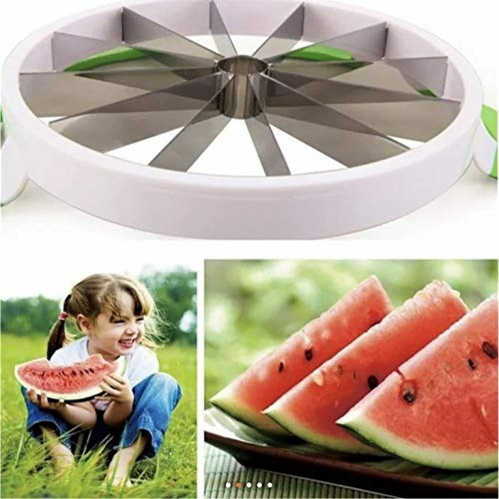 Watermelon Melon Cantaloupe Slicer Large White - Picture 2 of 9